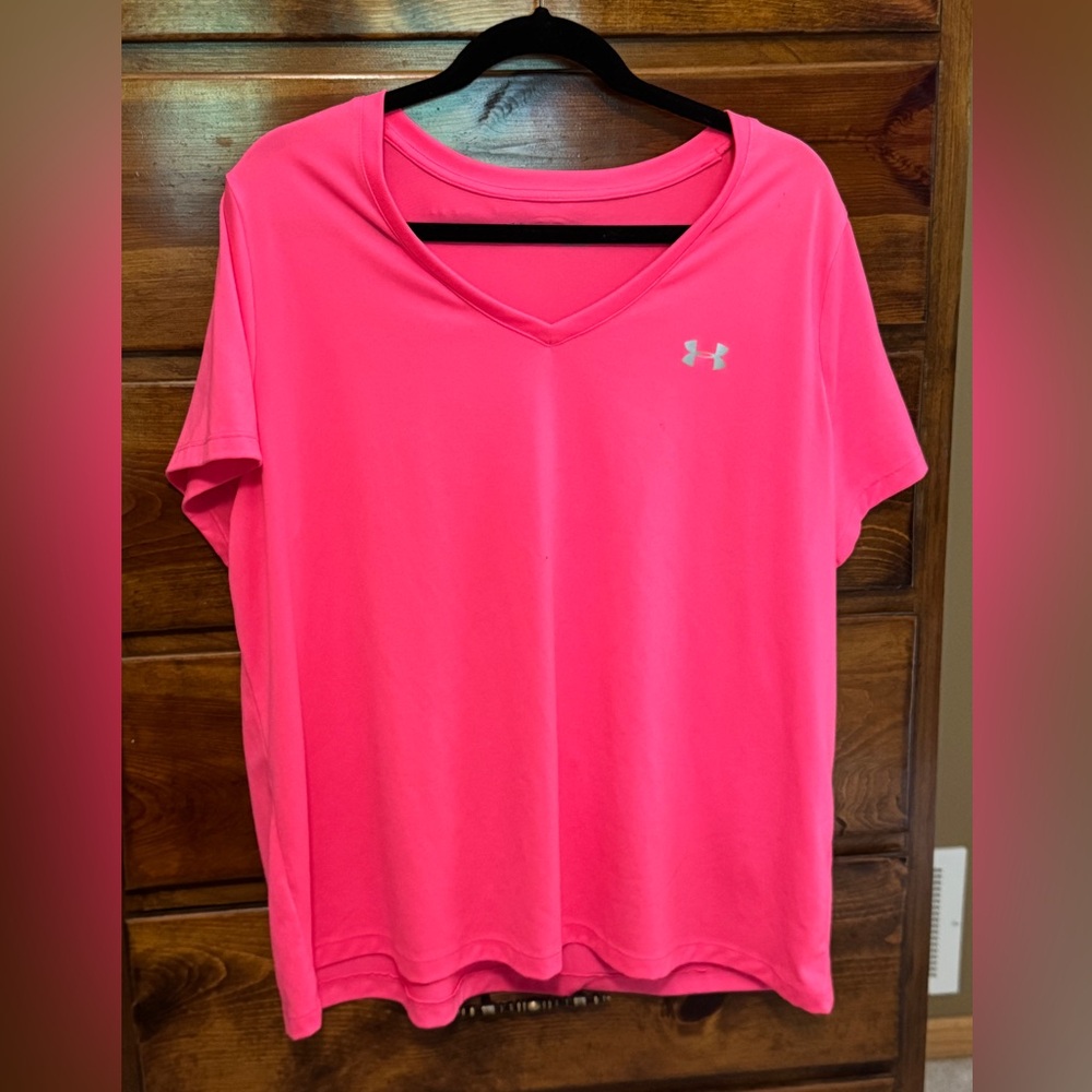 Pink Under Armor shirt